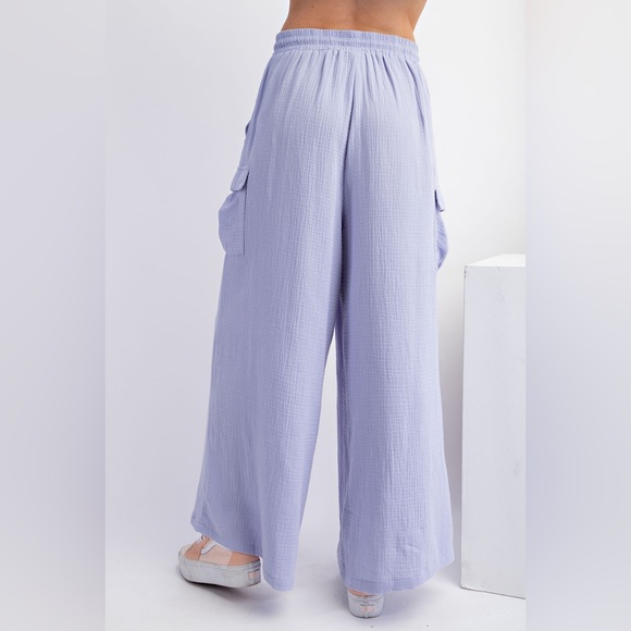 Easel Dusty Blue Gauze Cargo - Picture 2 of 3